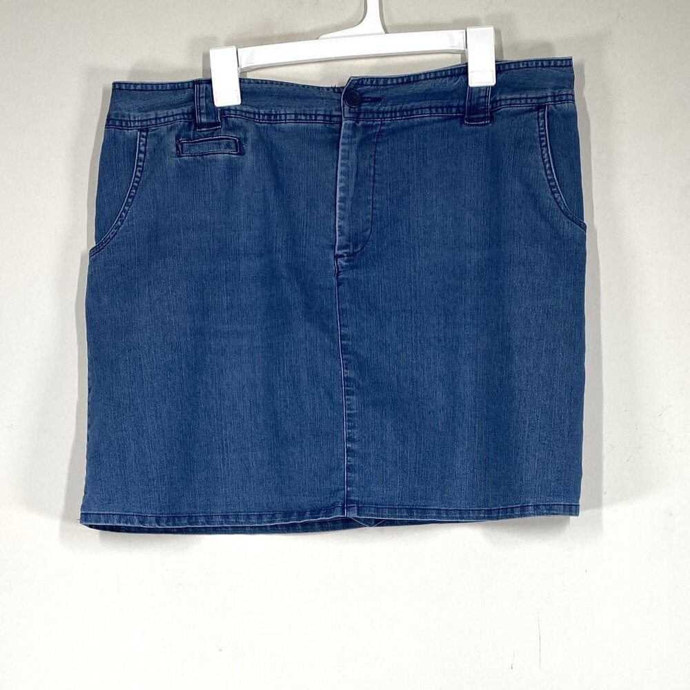 Classic Blue Denim Mini Skirt - Women's Casual Shorts